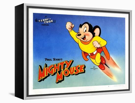 Mighty Mouse, Ca. 1940s-null-Framed Stretched Canvas