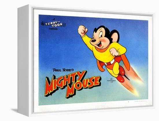 Mighty Mouse, Ca. 1940s-null-Framed Stretched Canvas