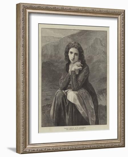Mignon Pensive-William-Adolphe Bouguereau-Framed Giclee Print