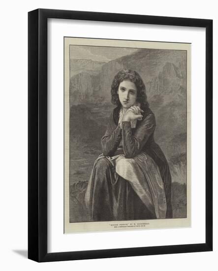 Mignon Pensive-William-Adolphe Bouguereau-Framed Giclee Print