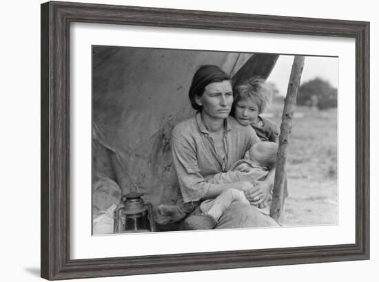 Migrant Agricultural Worker's Family-Dorothea Lange-Framed Art Print