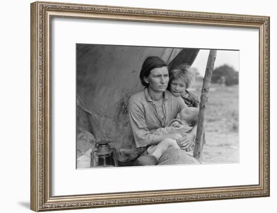 Migrant Agricultural Worker's Family-Dorothea Lange-Framed Art Print