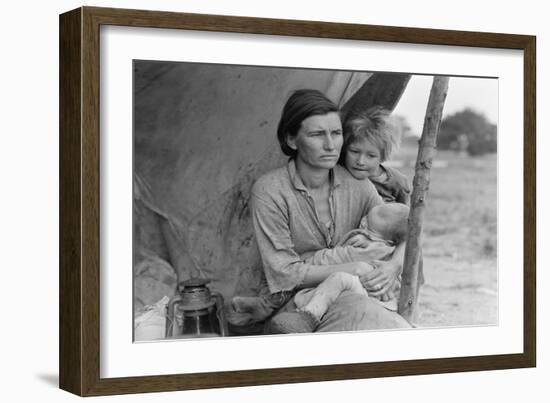 Migrant Agricultural Worker's Family-Dorothea Lange-Framed Art Print