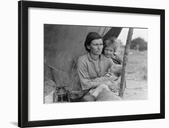 Migrant Agricultural Worker's Family-Dorothea Lange-Framed Art Print