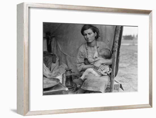 Migrant Agricultural Worker's Family-Dorothea Lange-Framed Art Print