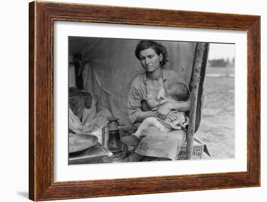 Migrant Agricultural Worker's Family-Dorothea Lange-Framed Art Print