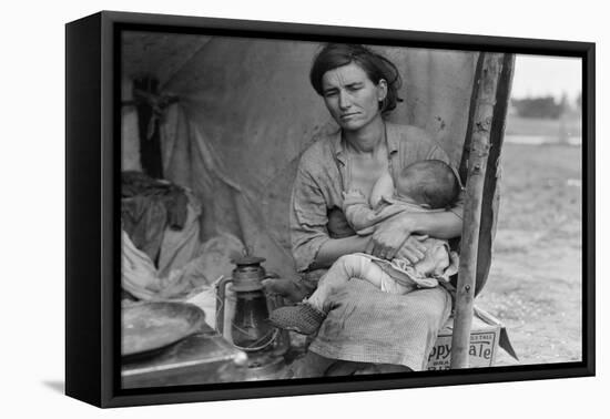 Migrant Agricultural Worker's Family-Dorothea Lange-Framed Stretched Canvas