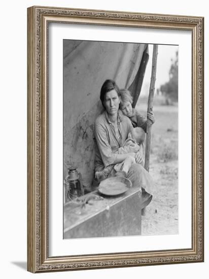 Migrant Agricultural Worker's Family-Dorothea Lange-Framed Art Print