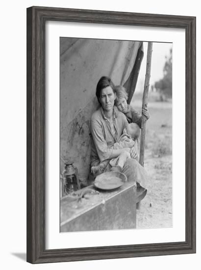 Migrant Agricultural Worker's Family-Dorothea Lange-Framed Art Print