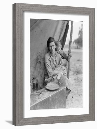 Migrant Agricultural Worker's Family-Dorothea Lange-Framed Art Print