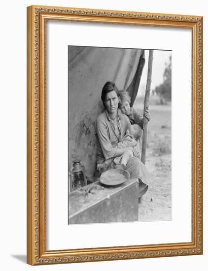 Migrant Agricultural Worker's Family-Dorothea Lange-Framed Art Print