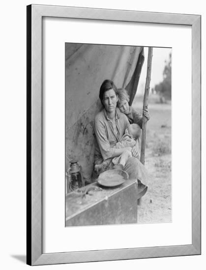 Migrant Agricultural Worker's Family-Dorothea Lange-Framed Art Print