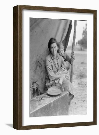 Migrant Agricultural Worker's Family-Dorothea Lange-Framed Art Print