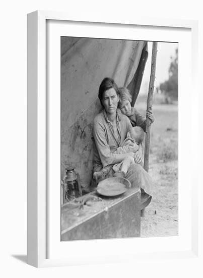 Migrant Agricultural Worker's Family-Dorothea Lange-Framed Art Print