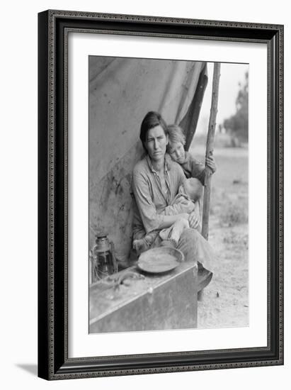 Migrant Agricultural Worker's Family-Dorothea Lange-Framed Art Print