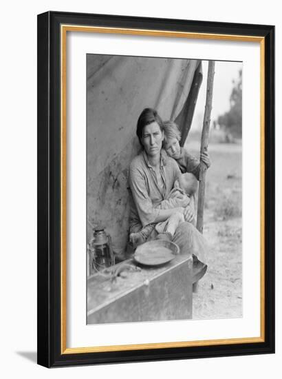 Migrant Agricultural Worker's Family-Dorothea Lange-Framed Art Print