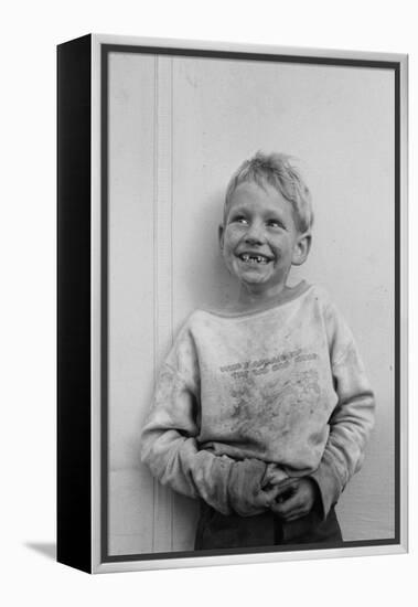 Migrant Child in Shafter Camp-Dorothea Lange-Framed Stretched Canvas