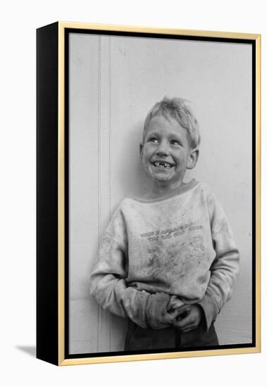 Migrant Child in Shafter Camp-Dorothea Lange-Framed Stretched Canvas