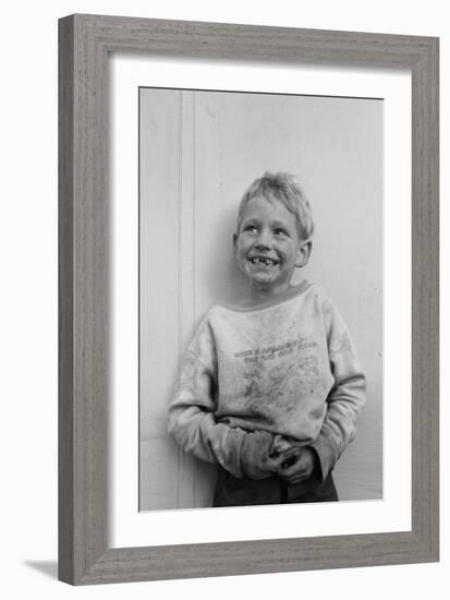 Migrant Child in Shafter Camp-Dorothea Lange-Framed Art Print