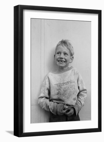 Migrant Child in Shafter Camp-Dorothea Lange-Framed Art Print