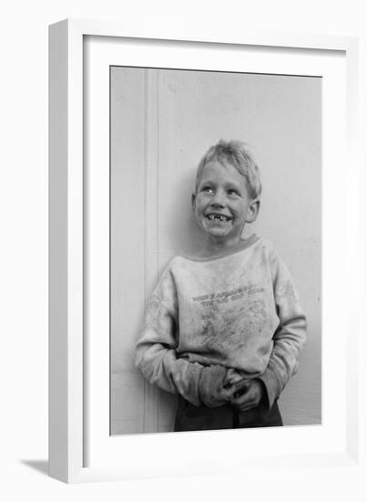 Migrant Child in Shafter Camp-Dorothea Lange-Framed Art Print