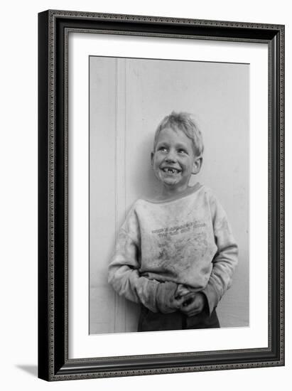 Migrant Child in Shafter Camp-Dorothea Lange-Framed Art Print