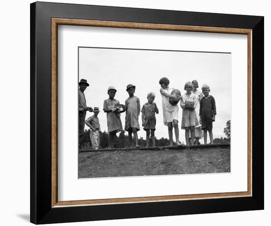 Migrant Families, 1936-Dorothea Lange-Framed Giclee Print