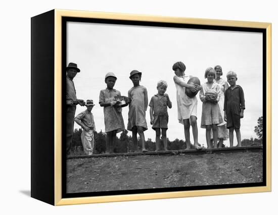 Migrant Families, 1936-Dorothea Lange-Framed Premier Image Canvas