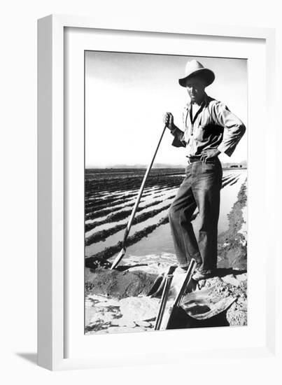 Migrant Irrigator-Dorothea Lange-Framed Art Print