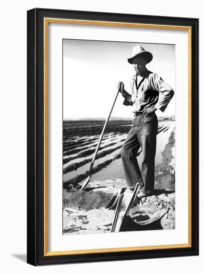 Migrant Irrigator-Dorothea Lange-Framed Art Print