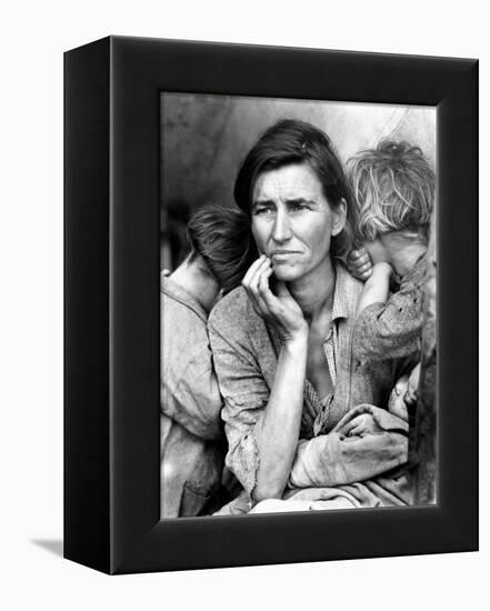 Migrant Mother, 1936.-Dorothea Lange-Framed Premier Image Canvas