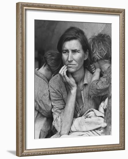 Migrant Mother, Nipomo, California-Dorothea Lange-Framed Giclee Print