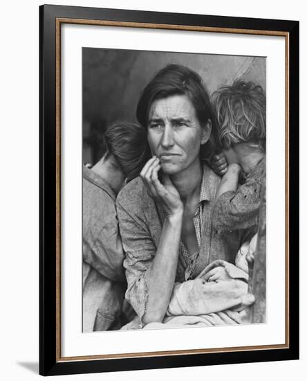 Migrant Mother, Nipomo, California-Dorothea Lange-Framed Giclee Print