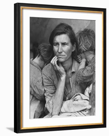 Migrant Mother, Nipomo, California-Dorothea Lange-Framed Giclee Print