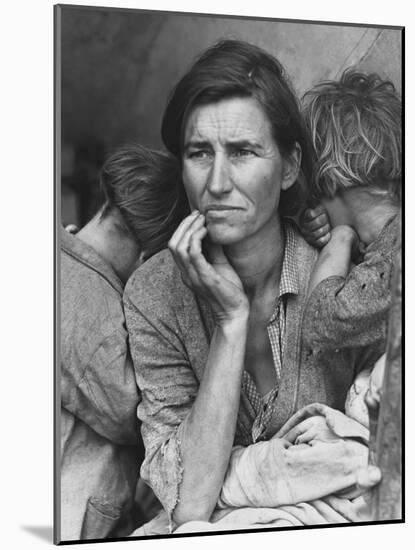 Migrant Mother, Nipomo, California-Dorothea Lange-Mounted Giclee Print