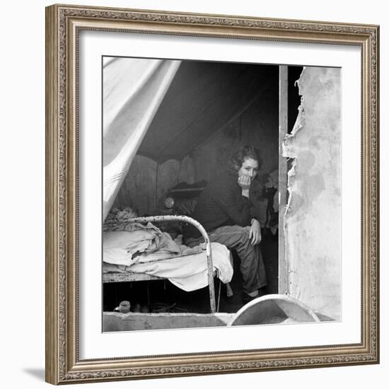 Migrant Worker, 1936-Dorothea Lange-Framed Photographic Print