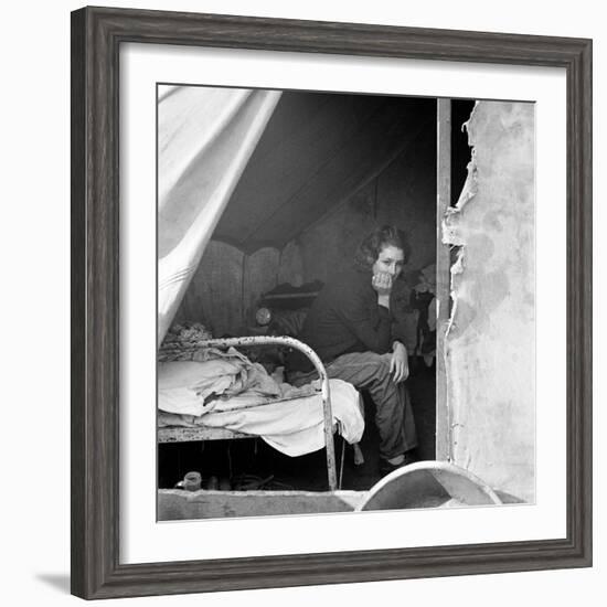 Migrant Worker, 1936-Dorothea Lange-Framed Photographic Print