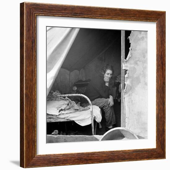 Migrant Worker, 1936-Dorothea Lange-Framed Photographic Print