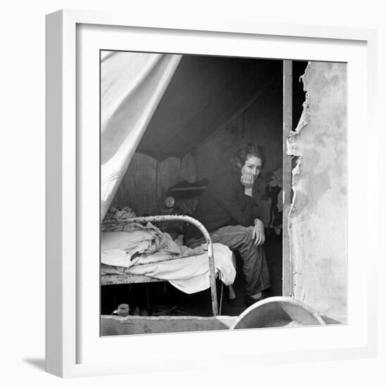 Migrant Worker, 1936-Dorothea Lange-Framed Photographic Print