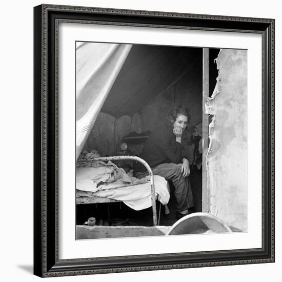 Migrant Worker, 1936-Dorothea Lange-Framed Photographic Print