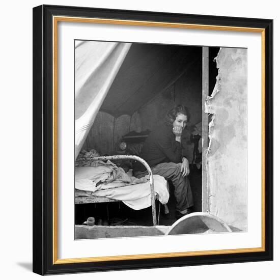 Migrant Worker, 1936-Dorothea Lange-Framed Photographic Print