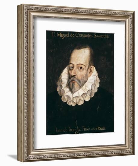 Miguel De Cervantes Saavedra-Juan De Jauregui Y Aguilar-Framed Art Print