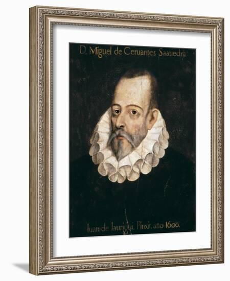 Miguel De Cervantes Saavedra-Juan De Jauregui Y Aguilar-Framed Art Print