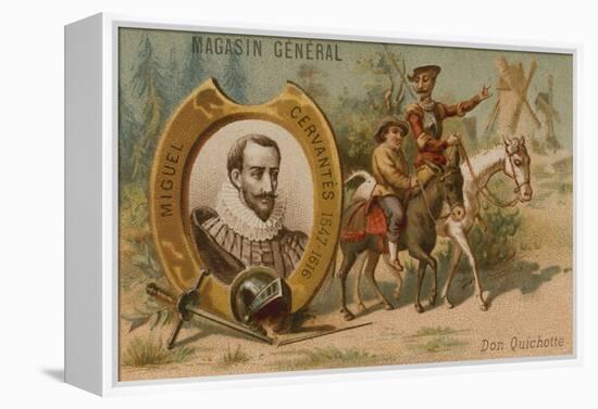 Miguel De Cervantes, Spanish Novelist, Poet and Playwright-null-Framed Premier Image Canvas