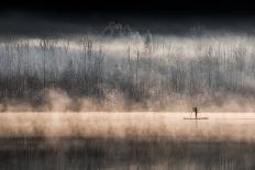 Suping on Bohinj Lake-Miha Pavlin-Mounted Photographic Print