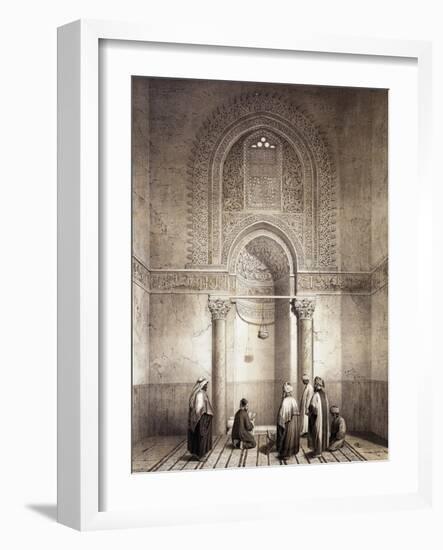 Mihrab of Mosque of Mohammed-Ben-Qalaum (14th Century) in Cairo-Emile Prisse d'Avennes-Framed Giclee Print
