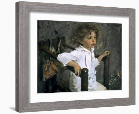 Mika Morosov-Valentin Aleksandrovich Serov-Framed Art Print