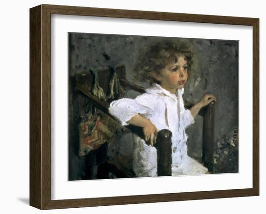 Mika Morosov-Valentin Aleksandrovich Serov-Framed Art Print