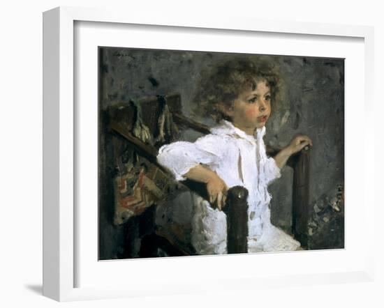 Mika Morosov-Valentin Aleksandrovich Serov-Framed Art Print