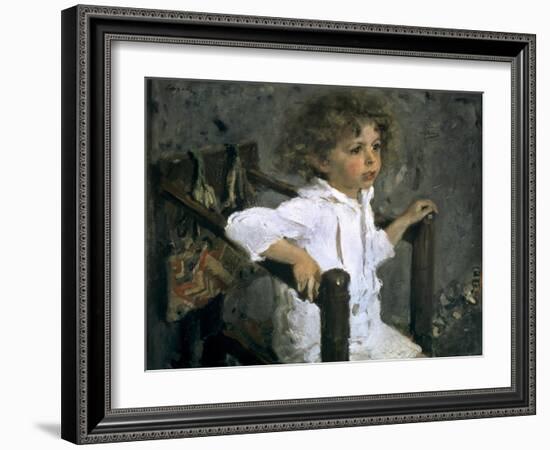 Mika Morosov-Valentin Aleksandrovich Serov-Framed Art Print